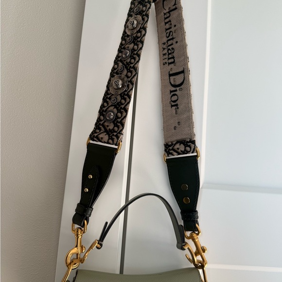 Dior Mini Saddle Bag with Embellished Strap - Picture 6 of 16